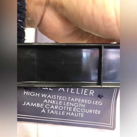 NWT J&L ATELIER HIGH WAISTED TAPERED LEGS ANKLE LENGTH VERY LIGHT LAVENDER color - Picture 10 of 11